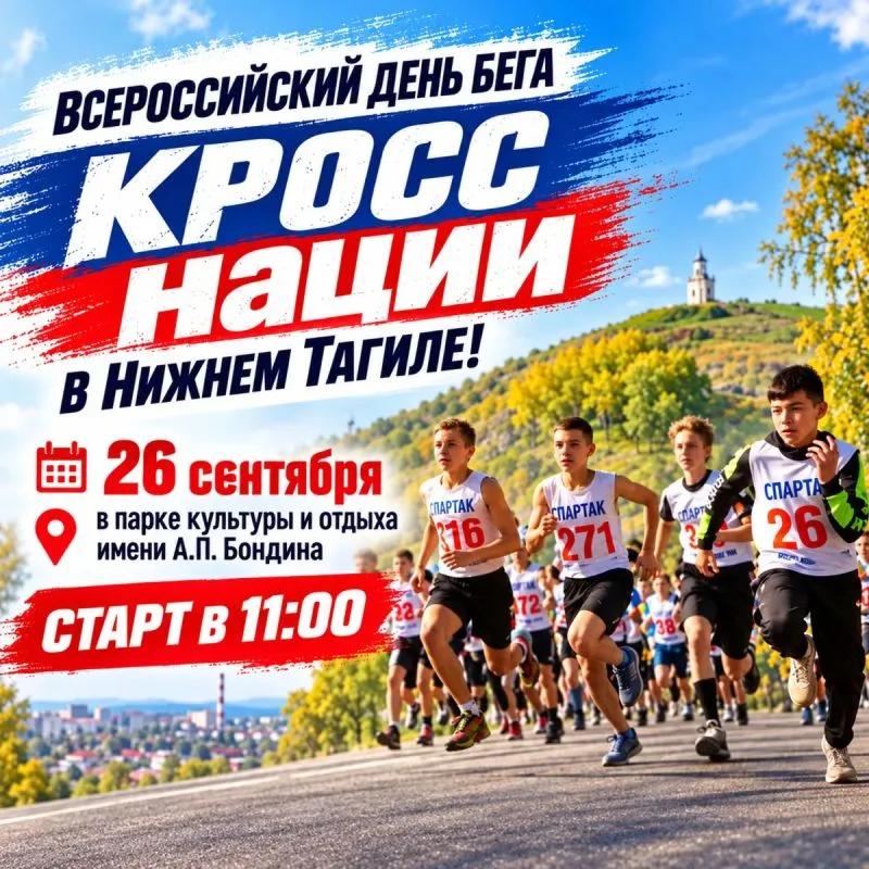 Всероссийский день бега «Кросс нации» — Спорт и активный отдых, Нижний Тагил