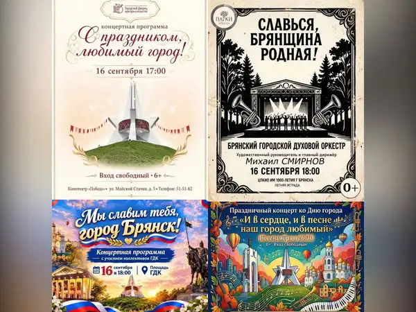 Концертная программа ко Дню города Брянска — Концерты и музыка, Брянск