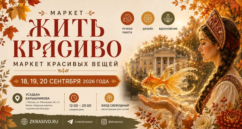 Ярмарка «Маркет Жить Красиво» — Выставки, Москва