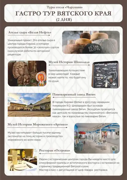 Экскурсия «Ешь-пей тур (гастрономическая прогулка)» — Экскурсии и прогулки, Киров