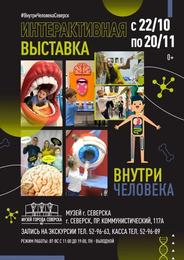 Интерактивная выставка «Внутри человека» — Выставки, Брянск