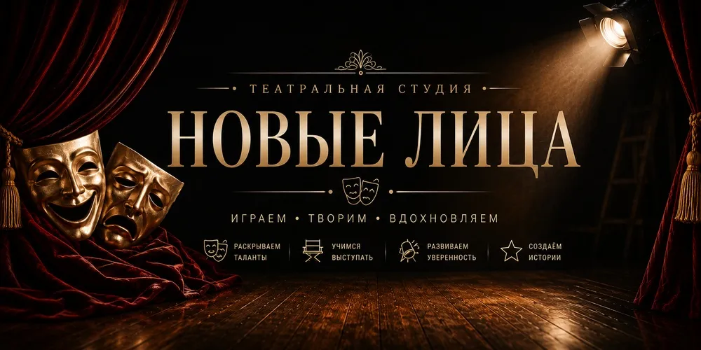 Мастер-класс «Театральная студия "Новые лица" | Новый набор» — Мастер-классы и обучение, Саратов