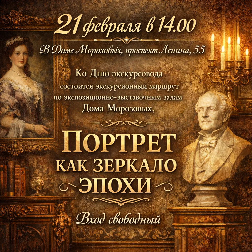 Тематическая экскурсия «Портрет, как зеркало эпохи» — Экскурсии и прогулки, Подольск