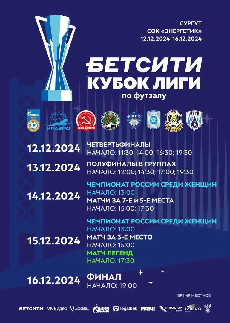 1-й матч VII тура БЕТСИТИ-Чемпионата России по футзалу Сургут - ИрАэро — Спорт и активный отдых, Сургут