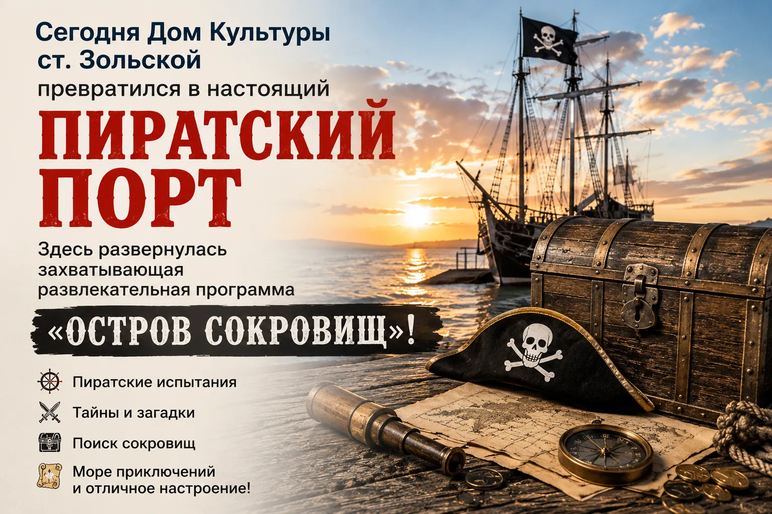 Развлекательная программа «Остров сокровищ» — Другое, Мытищи