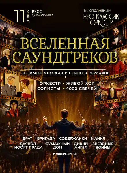 Концерт «Вселенная Саундтреков» Нео Классик Оркестр и хор при 4000 свечей — Концерты и музыка, Уфа