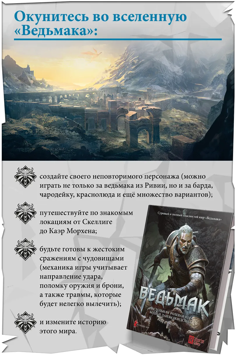 Настольная ролевая игра по мотивам вселенной «Ведьмак» — Квесты и игры, Брянск